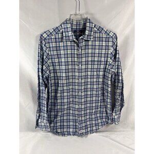 Vineyard Vines Classic Fit Murray Shirt Button Down Men's Medium Blue Plaid